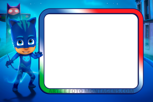 Moldura Personagens - Pj Masks Meninogato Catboy Moldura Personagens - Pj Masks Meninogato Catboy