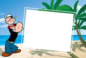 Moldura Personagens - Popeye Moldura Personagens - Popeye