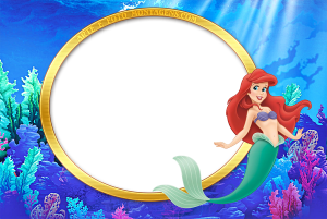 Moldura Personagens - Princesa Ariel Moldura Personagens - Princesa Ariel