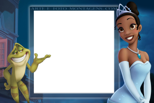 Moldura Personagens - Princesa E O Sapo Moldura Personagens - Princesa E O Sapo