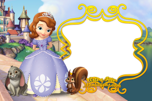 Moldura Personagens - Princesa Sofia Moldura Personagens - Princesa Sofia