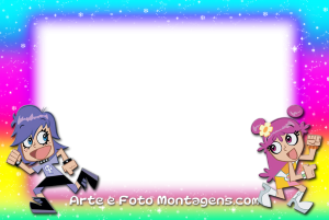 Moldura Personagens - Puffy Amiyumi Moldura Personagens - Puffy Amiyumi