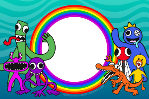Moldura Personagens - Rainbow Friends Moldura Personagens - Rainbow Friends