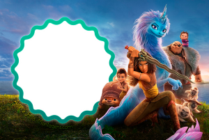 Moldura Personagens - Raya Moldura Personagens - Raya
