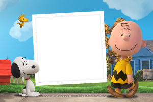 Moldura Personagens - Snoopy Filme Moldura Personagens - Snoopy Filme