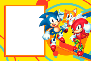Moldura Personagens - Sonic Mania Moldura Personagens - Sonic Mania