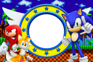 Moldura Personagens - Sonic Moldura Personagens - Sonic