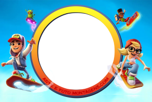 Moldura Personagens - Subway Surfers Moldura Personagens - Subway Surfers
