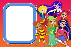Moldura Personagens - Super Hero Girls 1 Moldura Personagens - Super Hero Girls 1