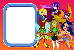 Moldura Personagens - Super Hero Girls 2 Moldura Personagens - Super Hero Girls 2