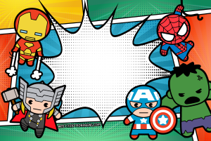 Moldura Personagens - Vingadores Mini Moldura Personagens - Vingadores Mini