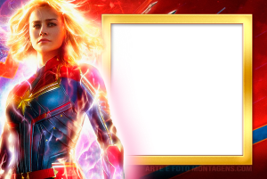 Moldura Personagens - Vingadores Capita Marvel Moldura Personagens - Vingadores Capita Marvel