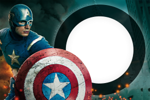 Moldura Personagens - Vingadores Capitao America Moldura Personagens - Vingadores Capitao America