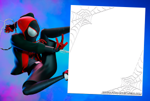Moldura Personagens - Vingadores Homem Aranha Spider Milesmorales Teia Moldura Personagens - Vingadores Homem Aranha Spider Milesmorales Teia