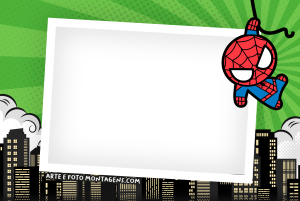 Moldura Personagens - Vingadores Homem Aranha Mini Baby Moldura Personagens - Vingadores Homem Aranha Mini Baby