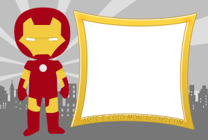 Moldura Personagens - Vingadores Homem De Ferro Moldura Personagens - Vingadores Homem De Ferro
