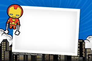 Moldura Personagens - Vingadores Homem De Ferro Mini Baby Moldura Personagens - Vingadores Homem De Ferro Mini Baby