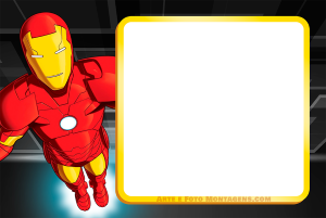 Moldura Personagens - Vingadores Iron Man Homem De Ferro Moldura Personagens - Vingadores Iron Man Homem De Ferro
