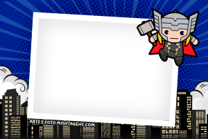 Moldura Personagens - Vingadores Thor Mini Baby Moldura Personagens - Vingadores Thor Mini Baby