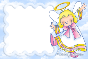Moldura Religiosa - Anjo Anjinha Feliz Moldura Religiosa - Anjo Anjinha Feliz