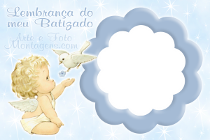Moldura Religiosa - Batizado Anjinho Anjo Moldura Religiosa - Batizado Anjinho Anjo