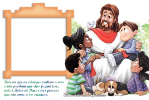 Moldura Religiosa - Jesus E As Criancas Moldura Religiosa - Jesus E As Criancas