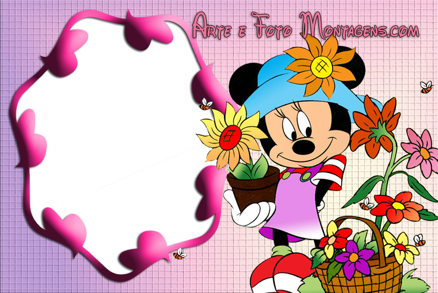 Personagens - Mickey Minnie Flores