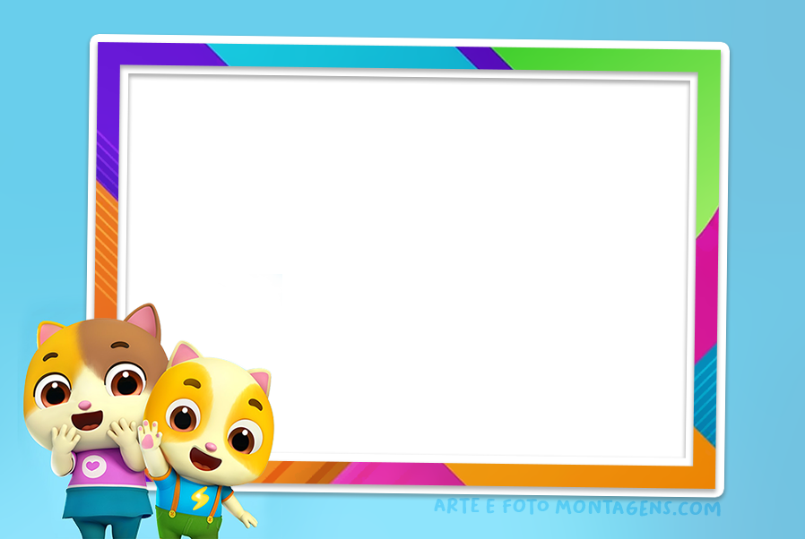 Personagens - Babybus Familia Gato Meowmi Personagens - Babybus Familia Gato Meowmi