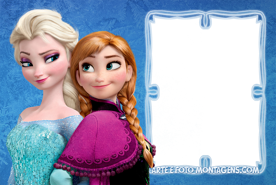 Personagens - Frozen Anna Elsa