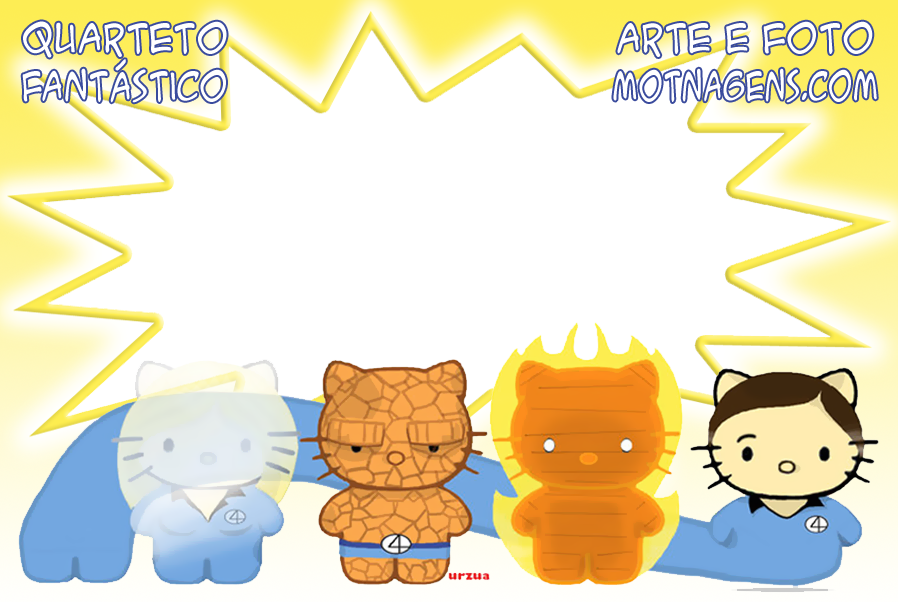 Personagens - Hello Kitty Quarteto Fantastico Personagens - Hello Kitty Quarteto Fantastico