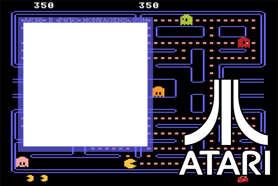 Personagens - Pac Man Atari Antigo Personagens - Pac Man Atari Antigo