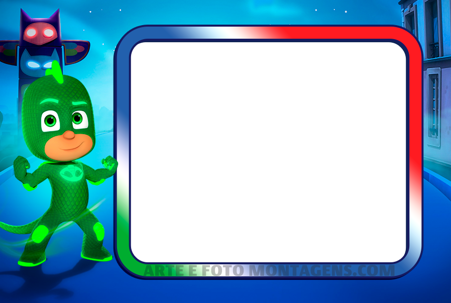 Personagens - Pj Masks Lagartixo Gekko