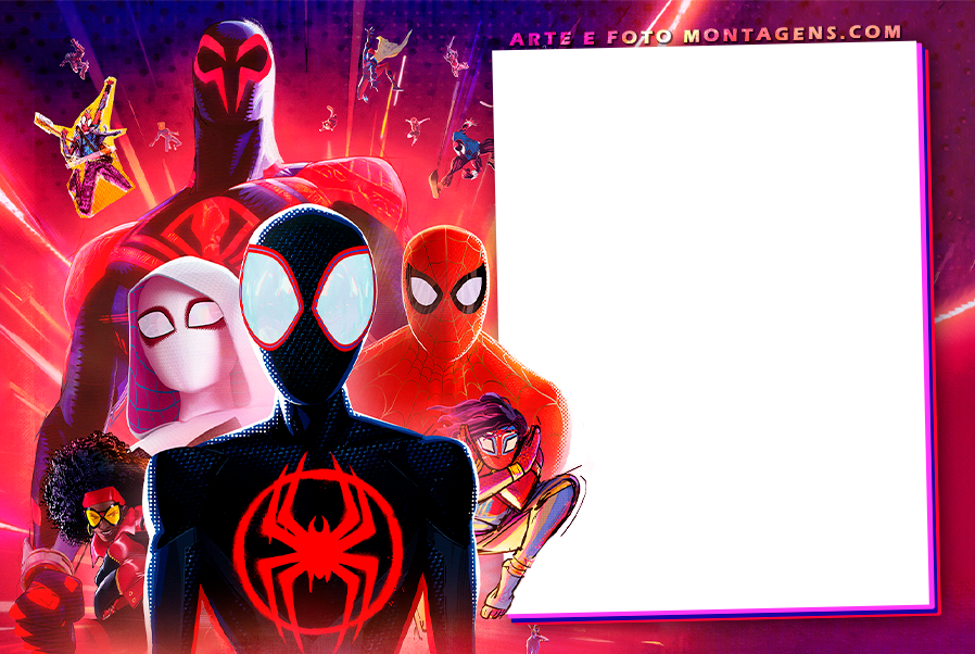 Personagens - Vingadores_homem Aranha Miles Morales Atraves Aranhaverso